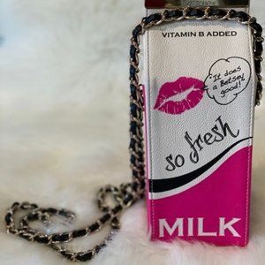 Betsey Johnson Milk Carton Bag